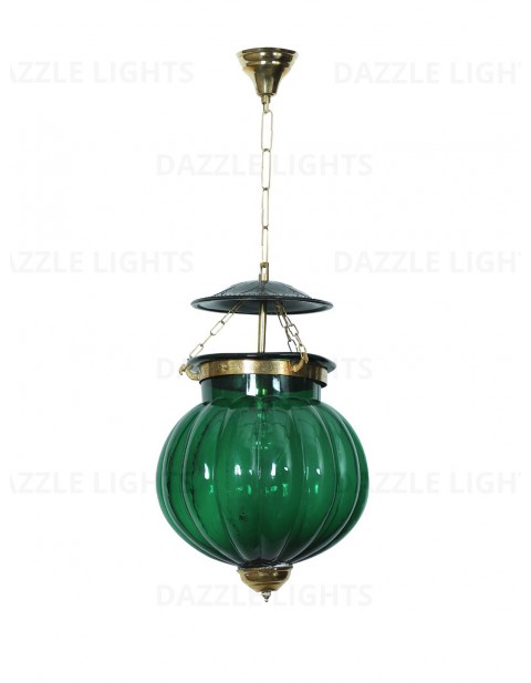 Green Glass Hanging